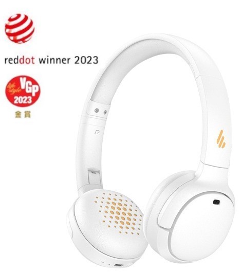 Căști wireless cu microfon Edifier - WH500, albe/galbene