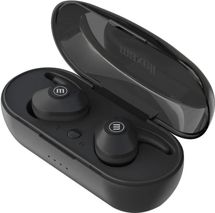 Căști wireless cu microfon Maxell - Mini Duo EB-BT, TWS, negre