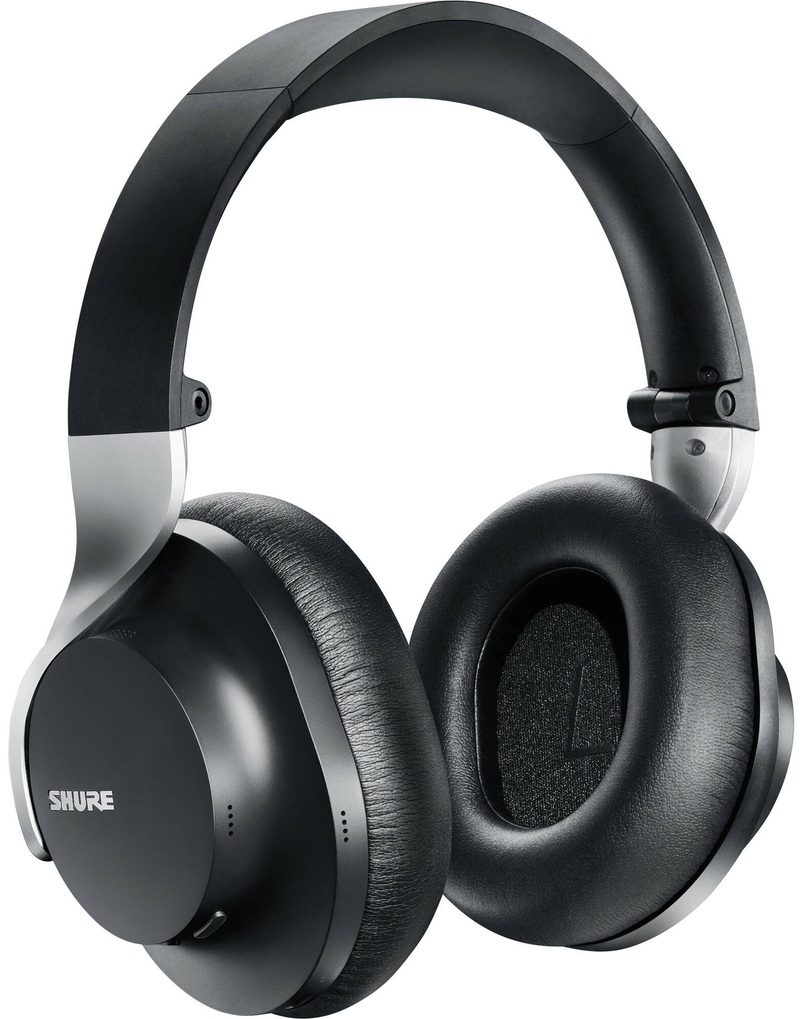 Căști wireless cu microfon Shure - AONIC 40, ANC, negre/gri