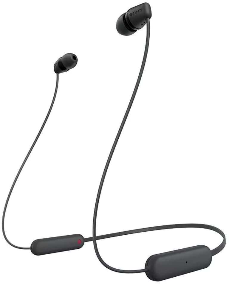 Căști wireless cu microfon Sony - WI-C100, negre