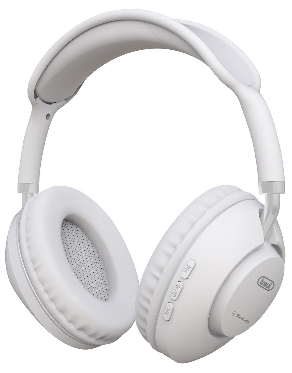 Căști wireless cu microfon Trevi - DJ 12E42 BT, albe