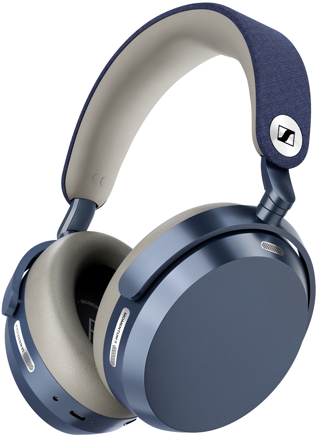 Căști wireless Sennheiser - Momentum 5 Wireless, ANC, albastre