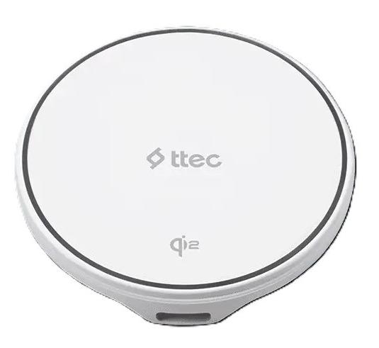 Încărcător wireless Ttec – AirCharger M Pro, 15W, Qi2, alb