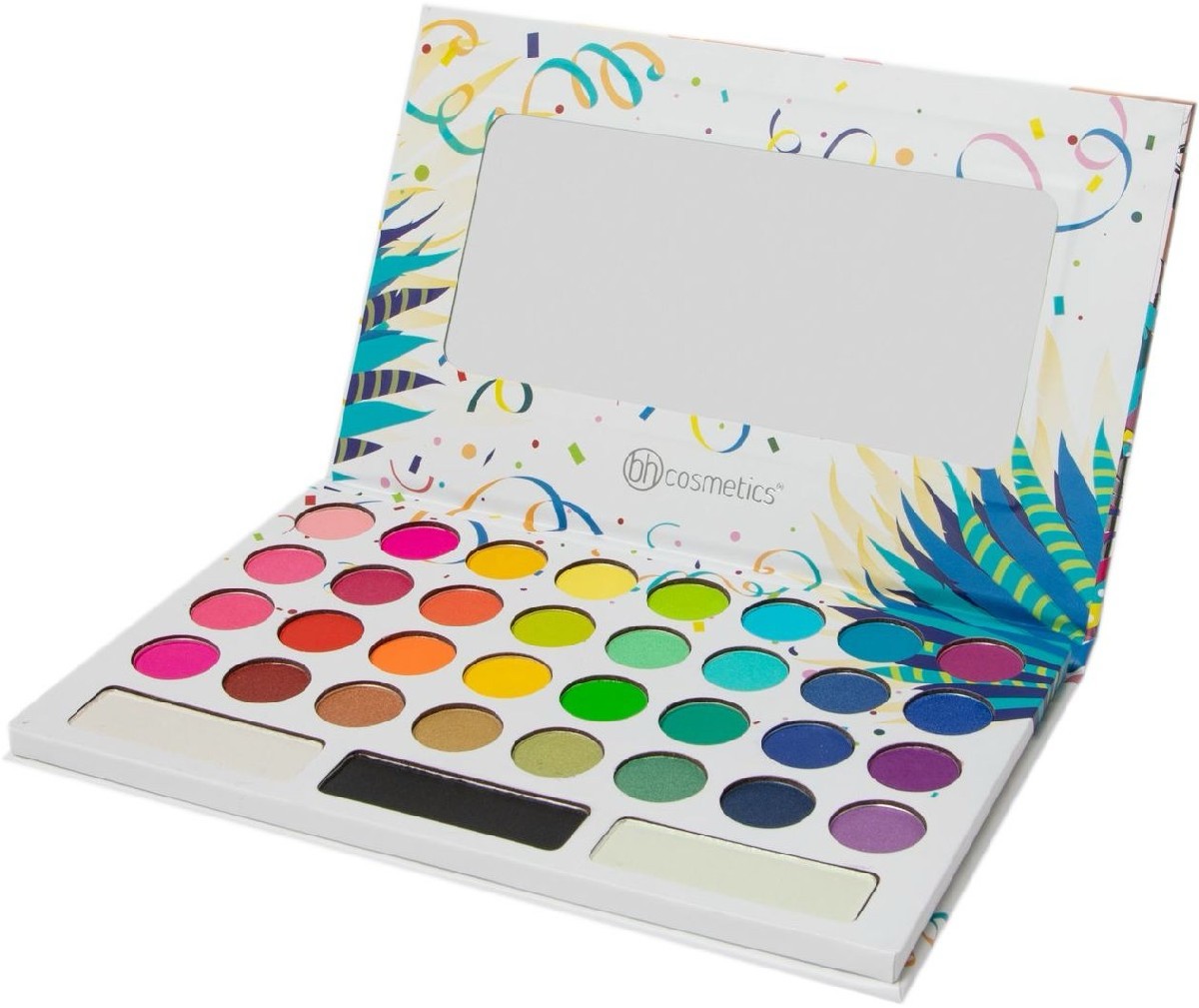 BH Cosmetics Travel Series Paletă de farduri de pleoape Take Me Back To Brazil, 35 culori