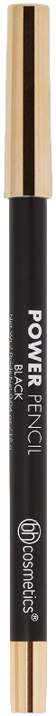 BH Cosmetics - Creion rezistent la apă pentru ochi Power, Negru, 1.2 g