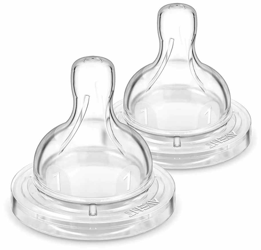 Tetina anti-colici debit 1, 0luni+, SCY761/02, 2 bucati, Avent - imagine 3