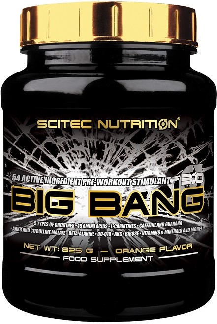 Big Bang 3.0, portocală, 825 g, Scitec Nutrition