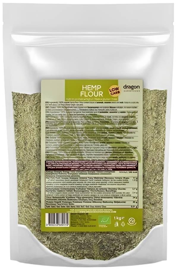Făină bio de cânepă, 1 kg, Dragon Superfoods