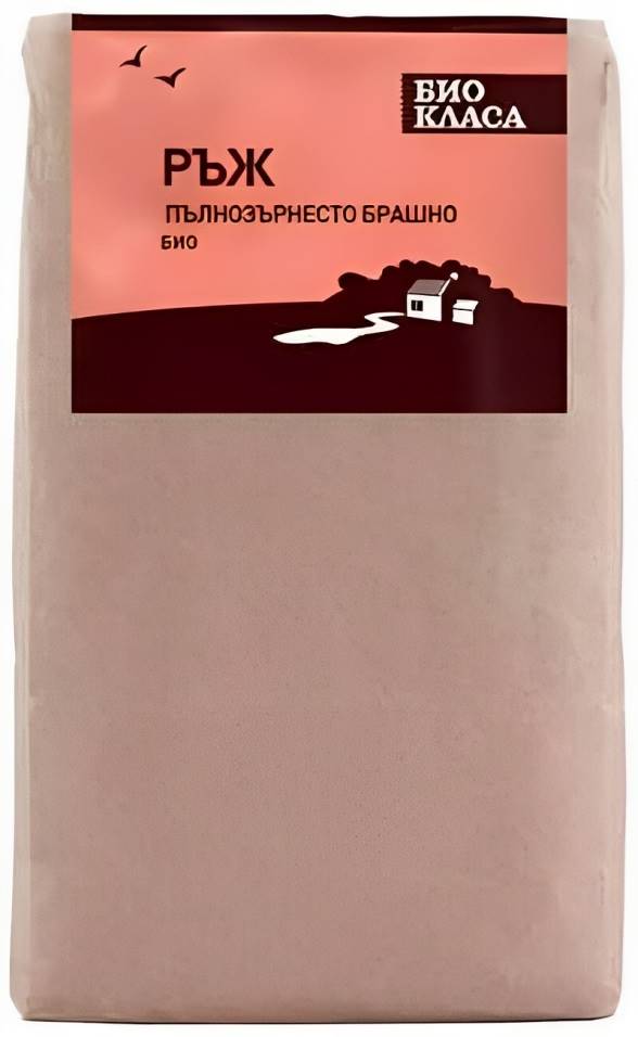 Făină de secară organică, integrală, 1 kg, Clasă Bio