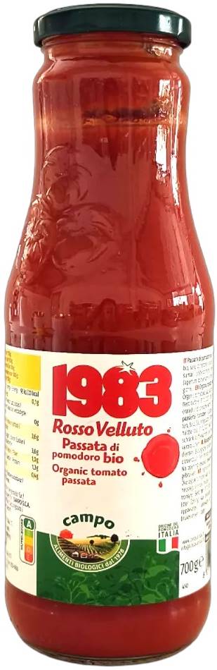 Piure bio de roșii, 700 g, Campo