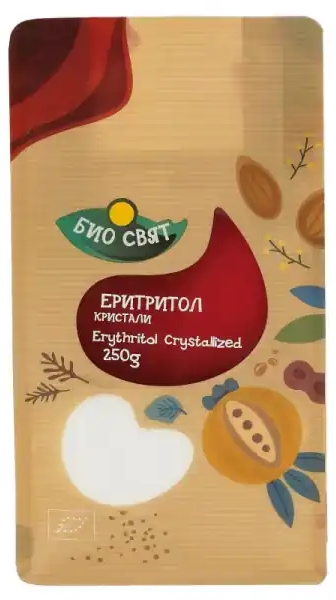 Bio eritritol, cristale, 250 g, Biosvyat