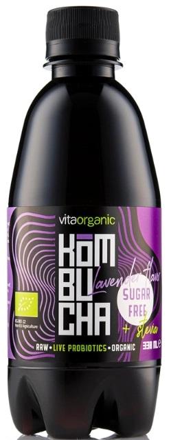 Bio kombucha fără zahăr, lavandă, 300 ml, Vita Organic