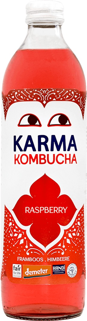 Kombucha organică, zmeură, 500 ml, Karma