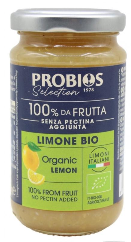 Dulceață bio, lămâie, 220 g, Probios