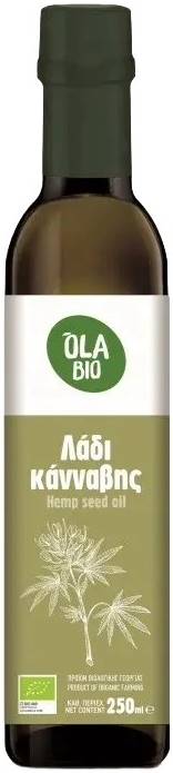 Ulei bio de cânepă, presat la rece, 250 ml, Ola Bio