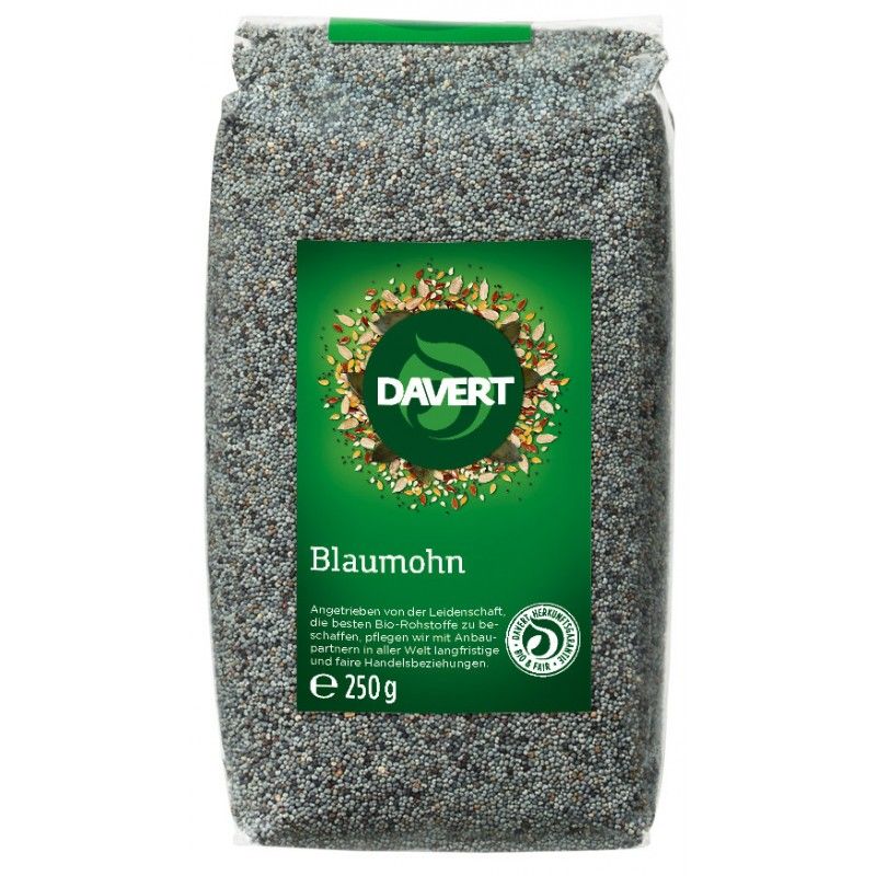 Semințe de mac bio, 250 g, Davert