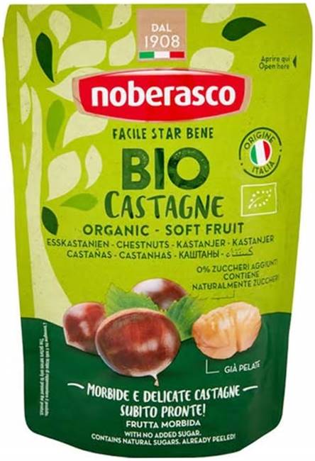 Castane moi bio, decojite, 100 g, Noberasco