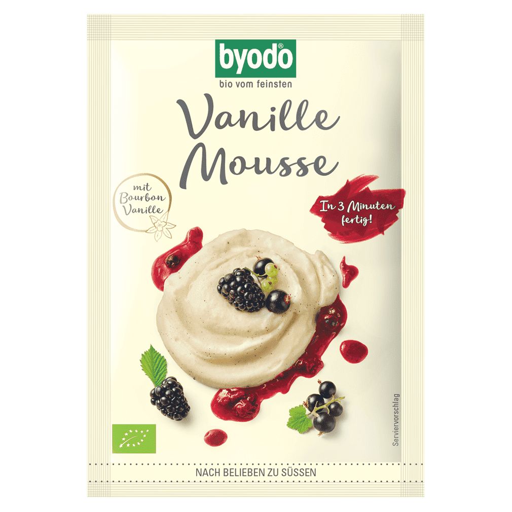 Pudră de spumă organică, vanilie, 36 g, Byodo