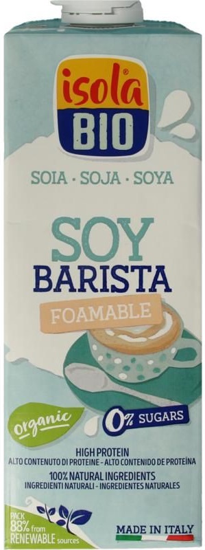 Băutură organică din soia Barista, 1 l, Isola Bio