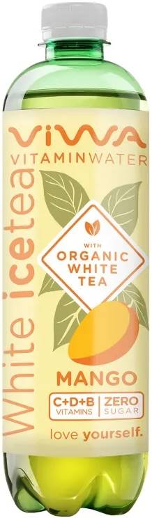 Băutură organică cu ceai alb și mango, 600 ml, Viwa