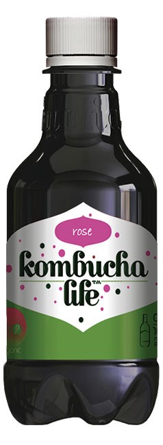Rose Băutură naturală organică, 330 ml, Kombucha Life
