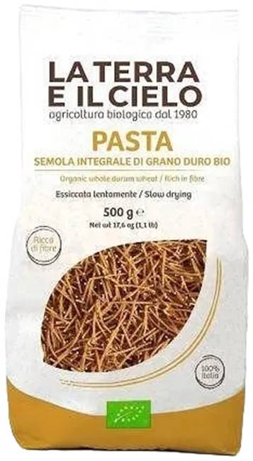 Fideu integral bio, 500 g, La Terra e il Cielo