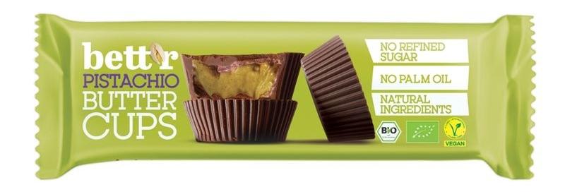 Praline bio cu cremă de fistic, 3 x 13 g, Bett'r
