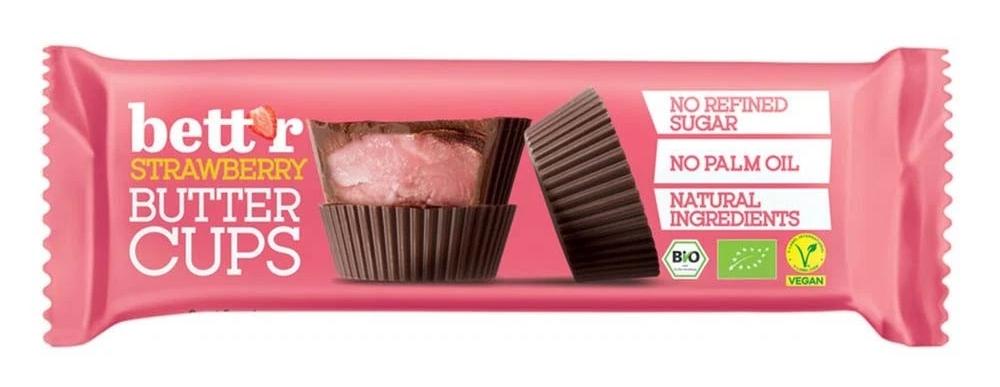 Praline cu crema de capsuni bio 3x13g Bettr - imagine 2