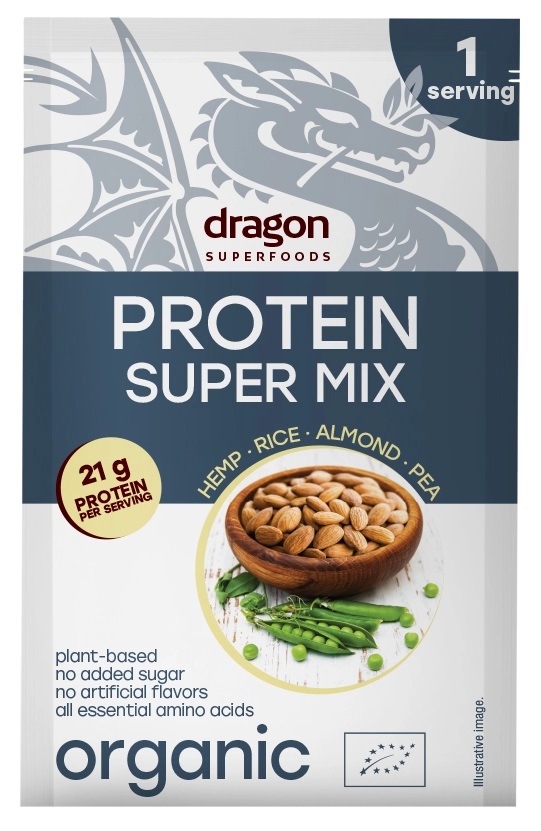 Shake proteic bio, super mix, 30 g, Dragon Superfoods