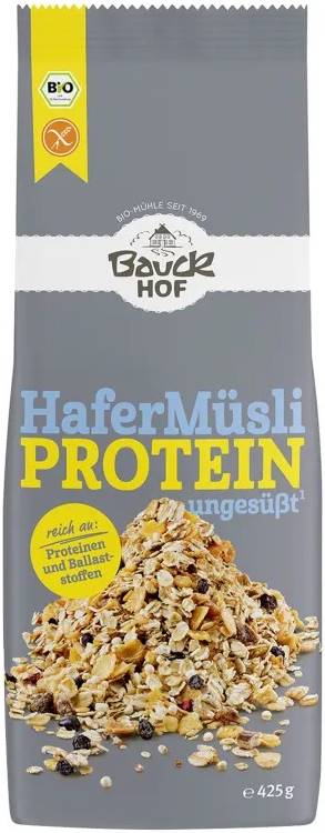 Musli proteic organic cu ovăz, fără gluten, 425 g, BauckHof