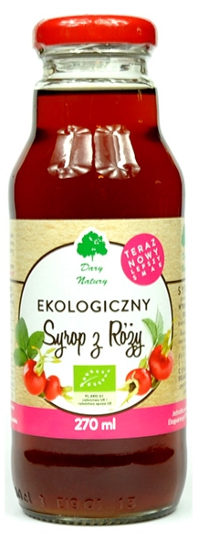 Sirop bio de măceșe, 270 ml, Dary Natury