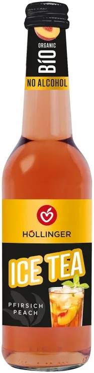 Ceai rece organic cu piersici, 330 ml, Hollinger