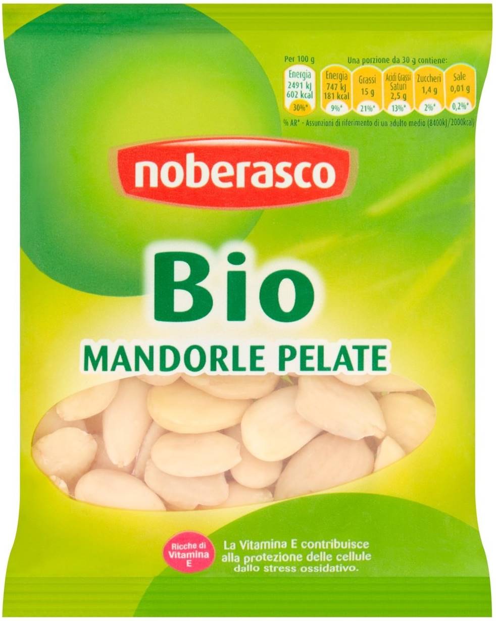 Migdale crude organice, decojite, 70 g, Noberasco