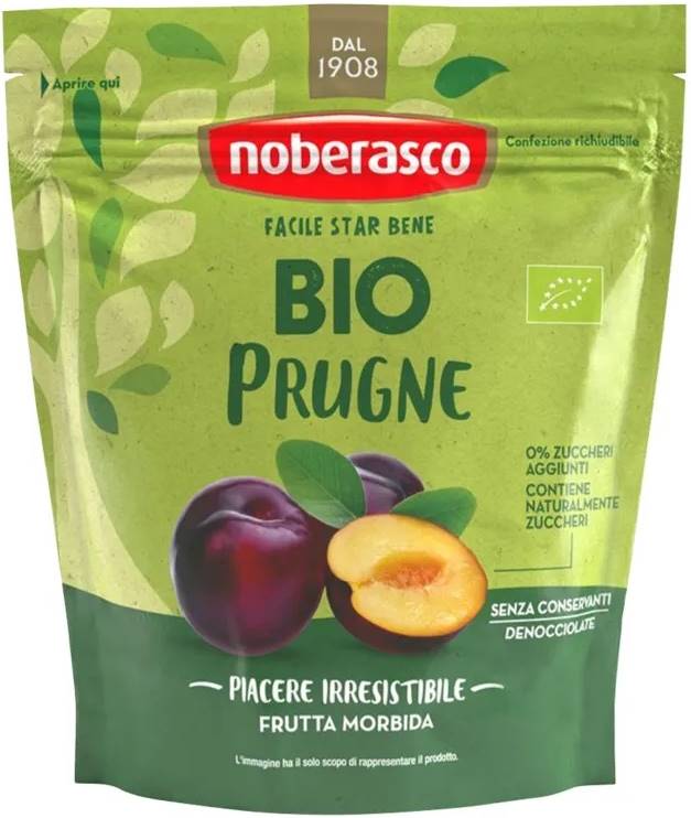 Prune bio, fără sâmburi, 200 g, Noberasco