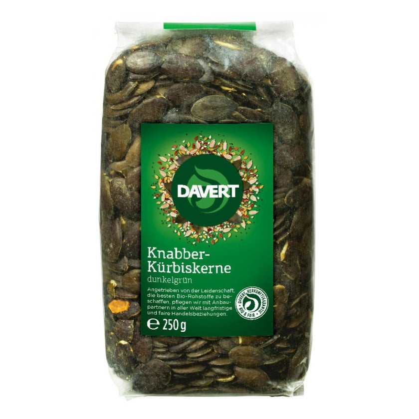Semințe de dovleac bio, 250 g, Davert