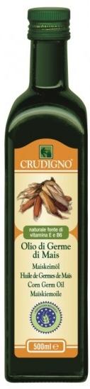 Ulei bio de porumb, 500 ml, Crudigno