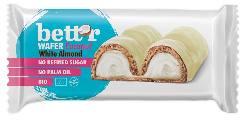 Bar bio cu foi, cremă de cocos, 33 g, Bett'r