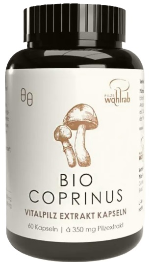 Extract de coprinus din ciuperci Bio Vital, 60 capsule, Pilze Wohlrab