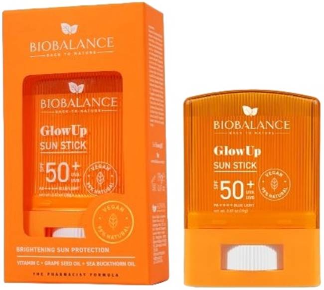 Biobalance Fluid facial cu protecție solară Glow Up, SPF50+, 19 g