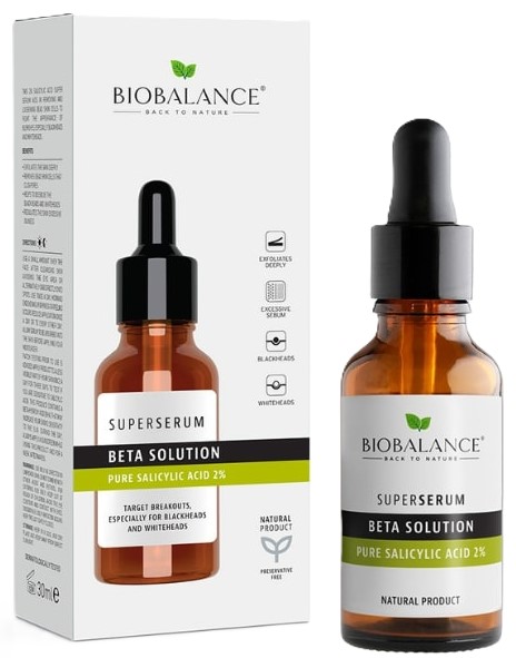 Super Serum Acid Salicilic Pur 2%, 30 ml, Bio Balance - imagine 2