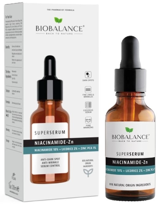 Biobalance Ser facial super Niacinamide-Zn, 30 ml