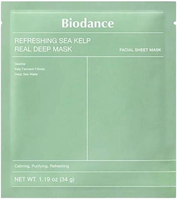 Masca cu alge marine Refreshing Sea Kelp Real Deep Mask, 34 g, Biodance - imagine 6