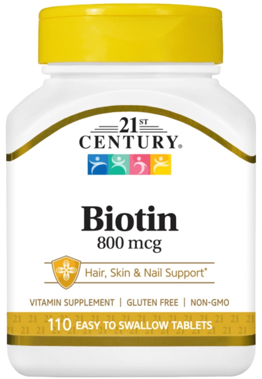 Biotin, 800 mcg, 110 tablete, 21st Century