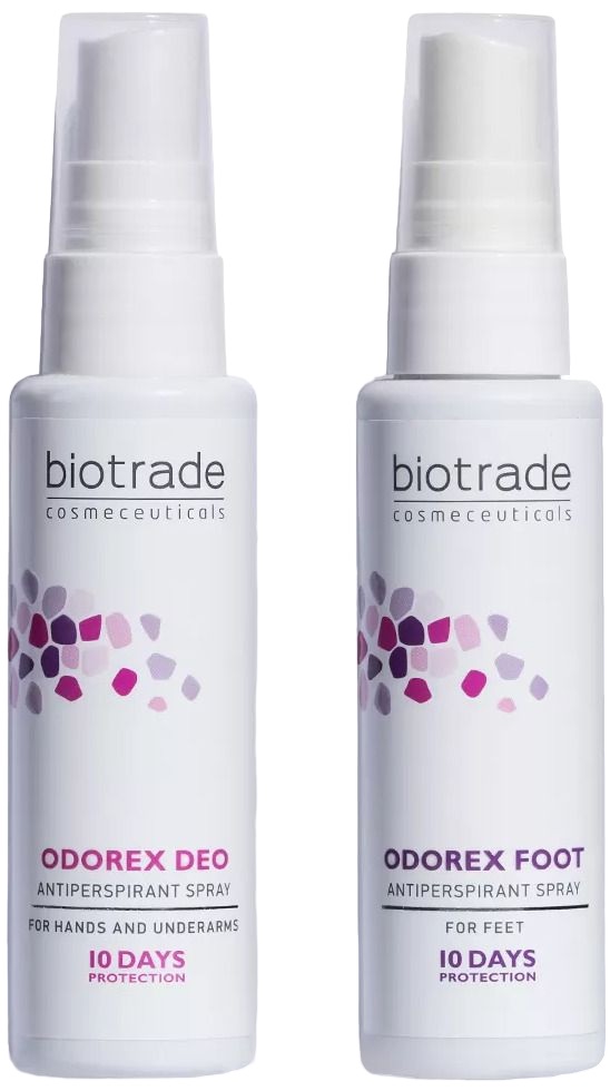 Biotrade Odorex Set anti-transpirant - Spray Foot și Spray Deo, 2 х 40 ml (Limitat)