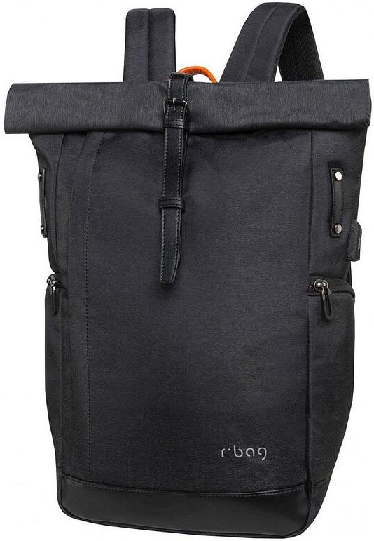 Rucsac business pentru laptop R-bag - Roll Black, 15.6"