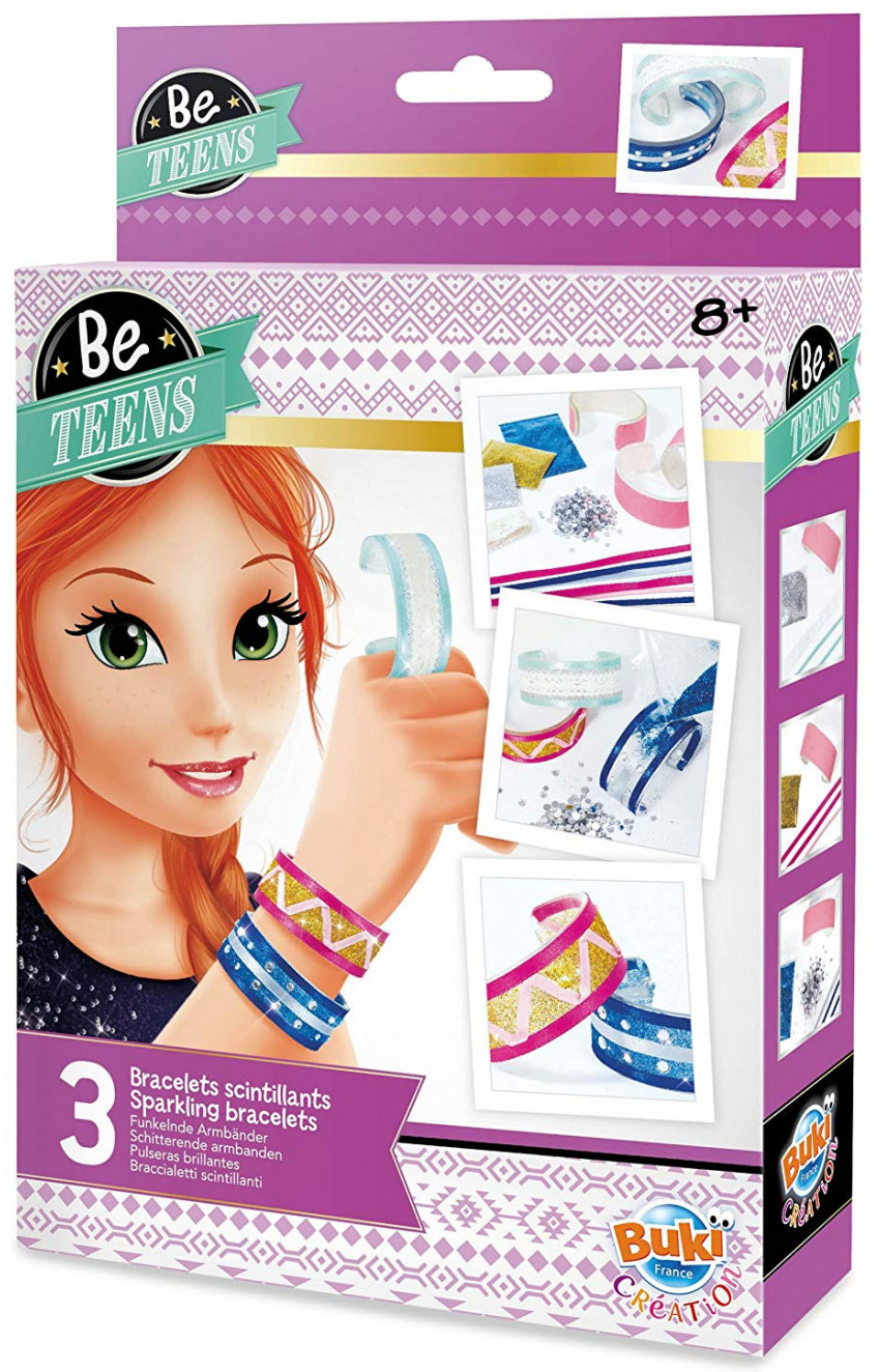 Set creativ Buki Be Teens - Fa-ti singur bratari lucioase