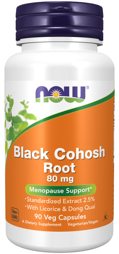 Black Cohosh Root, 80 mg, 90 capsule, Now