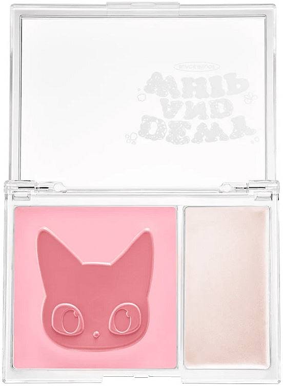 Black Rouge Fard de obraz și iluminator 2 în 1 Dewy Whip Cheek and Beam, DW01 Strawberry, 11.5 g