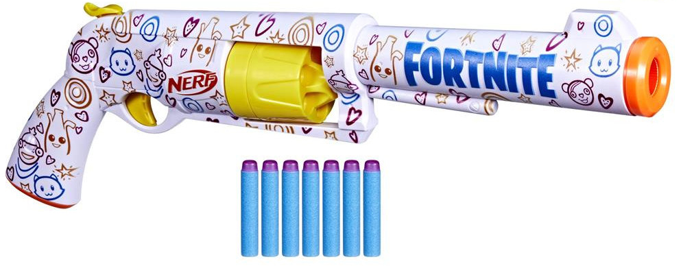 Blaster Nerf Fortnite - Frenz 4 Ever, cu 6 săgeți