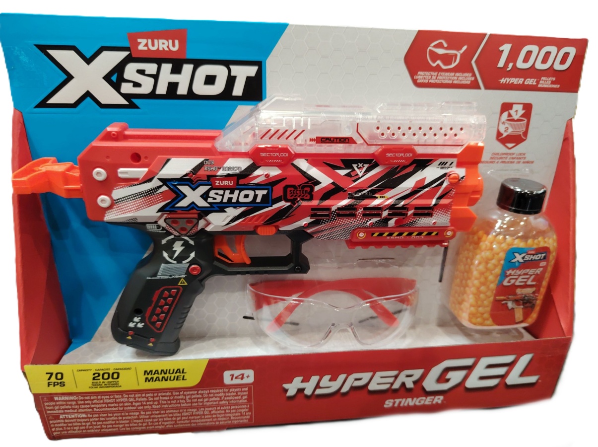 Blaster Zuru X Shot Hyper Gel - Stinger, cu 1000 bile gel